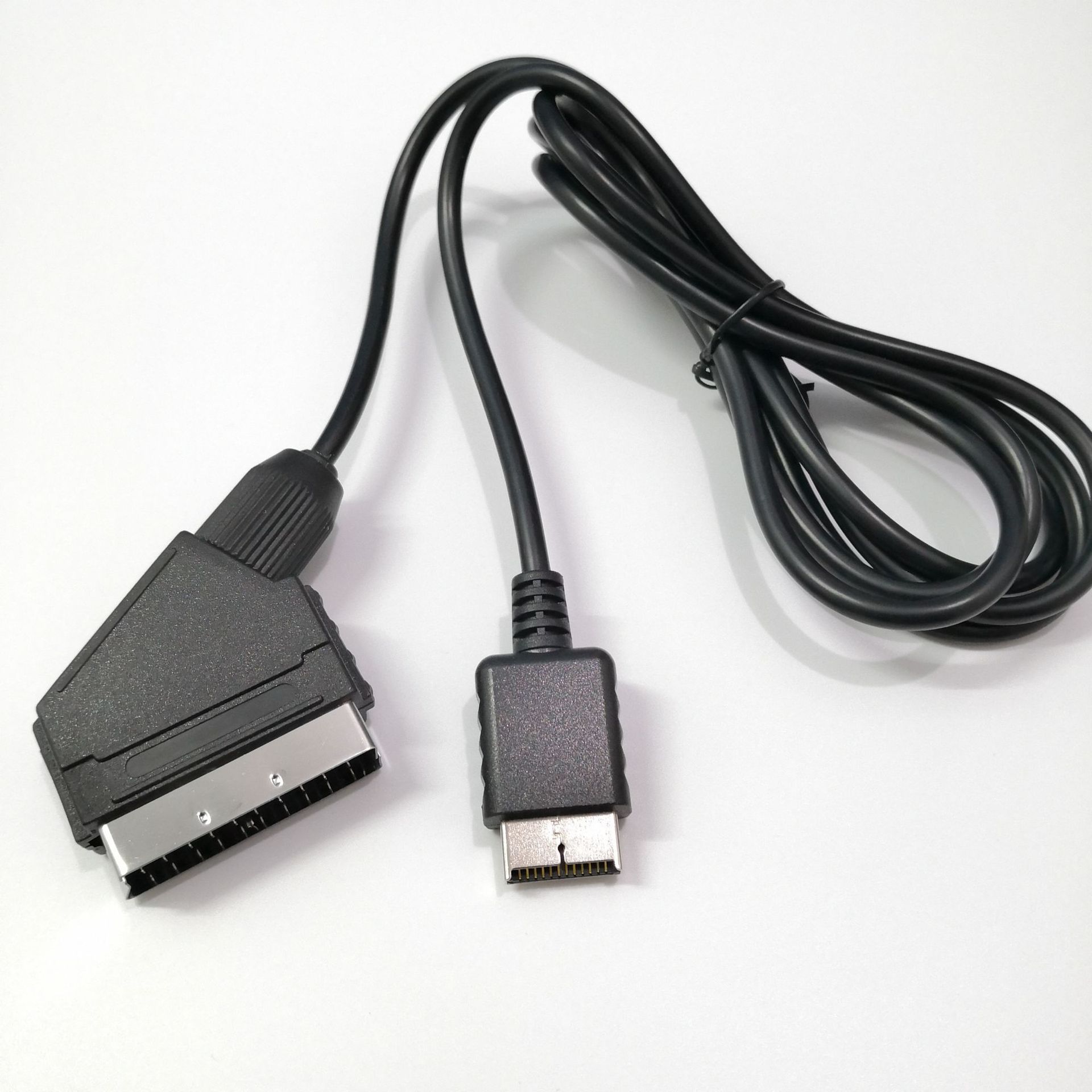 厂家供应ps2 rgb scart cable 扫把线 ps2 rgb对扫把线高清线1.8m