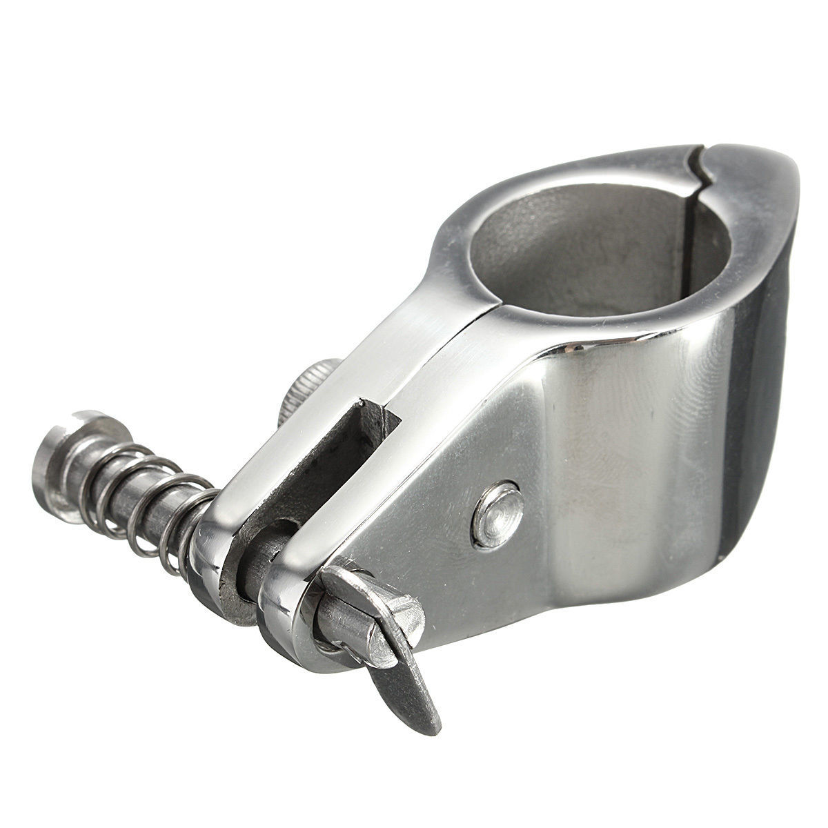 管夹 弹簧销管夹 不锈钢滑套管夹 安全卡箍 游艇遮阳棚管夹可定做