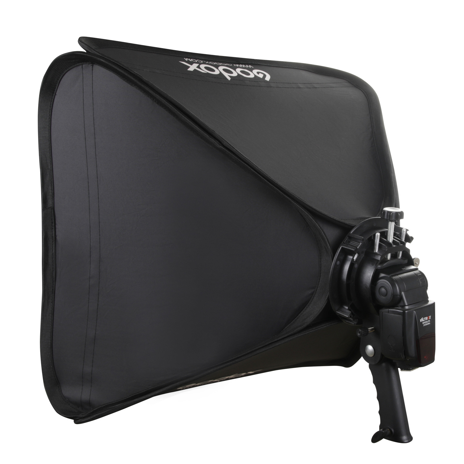 神牛方形伞式柔光箱60cm柔光罩闪光灯柔光摄影箱便携灯罩带s支架