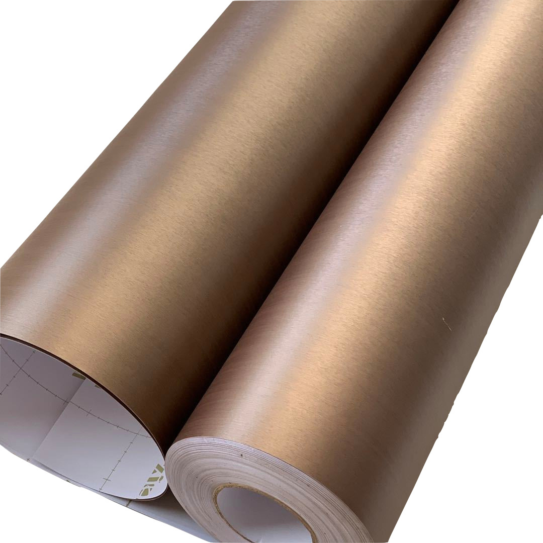 特厚金属质感古铜色拉丝门框翻新贴纸 自粘墙纸壁纸 装饰波音片