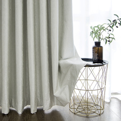 简约纯色纳米技术遮光窗帘布 窗帘成品 厂家直销 客厅卧室帘