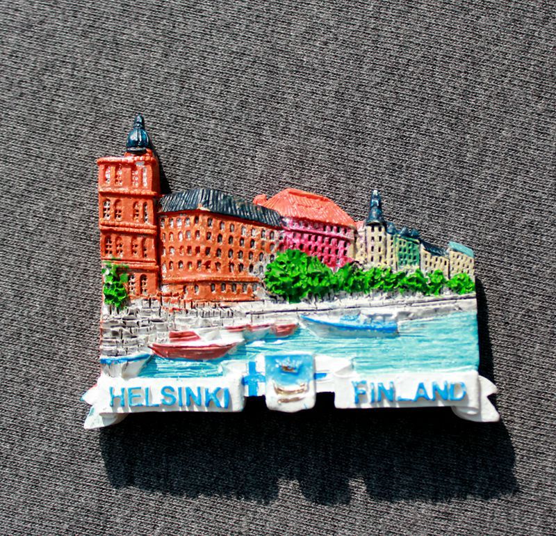 芬兰赫尔辛基树脂冰箱贴 居家日用百货旅游磁铁纪念品淘宝货源