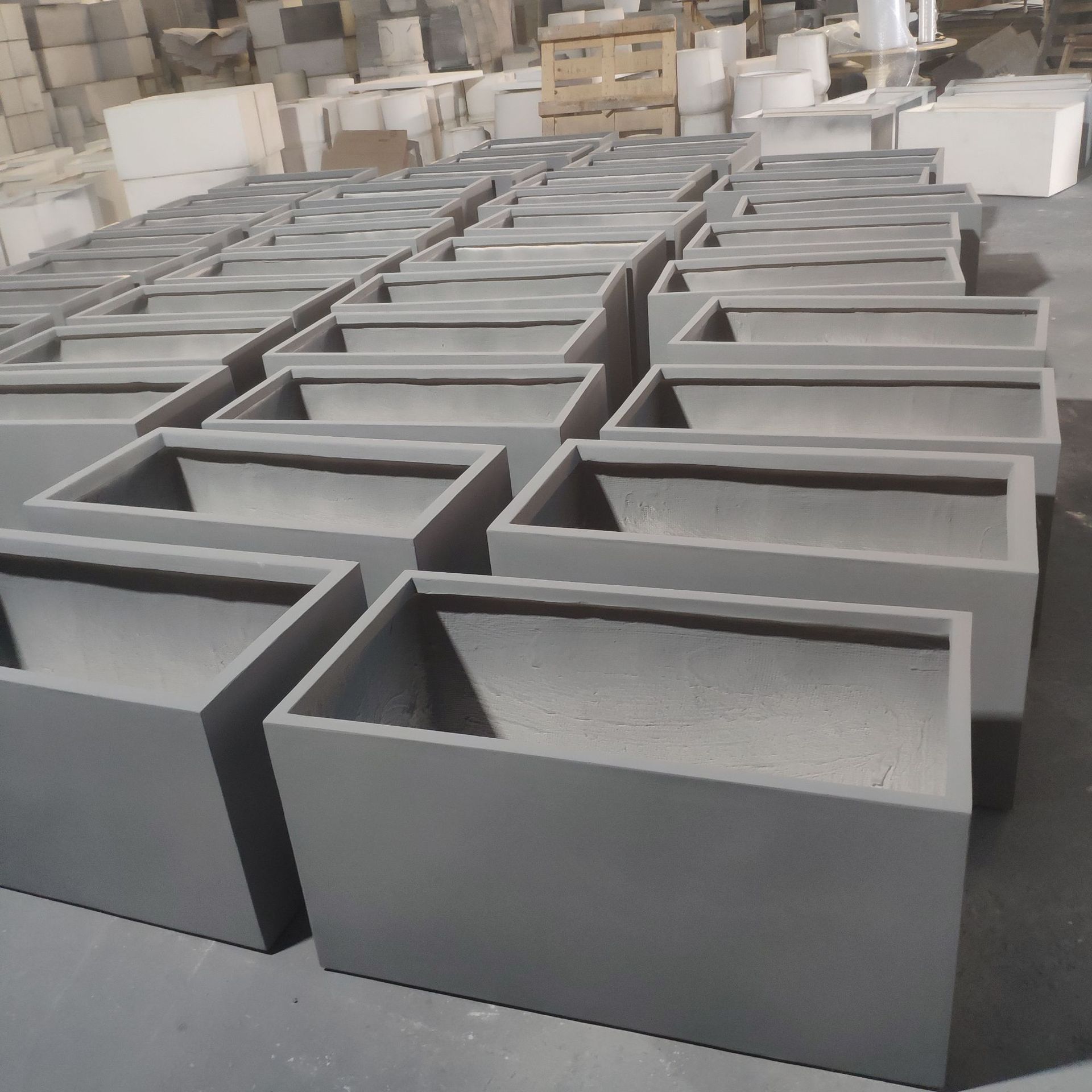 长方形种花的大花盆 南海水泥露台欧式长方花箱 绿化工程纤维花槽