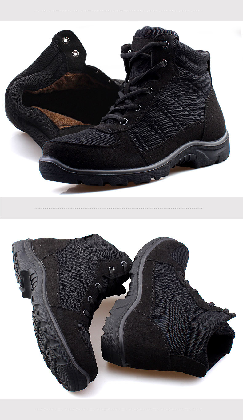雪地靴男冬季配发17轻便防寒鞋军靴特种兵羊毛加绒保暖棉鞋战靴女