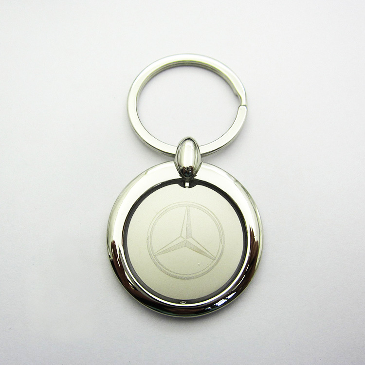 跨境促销男士汽车钥匙扣金属钥匙扣挂件广告小礼品烤漆徽章钥匙扣