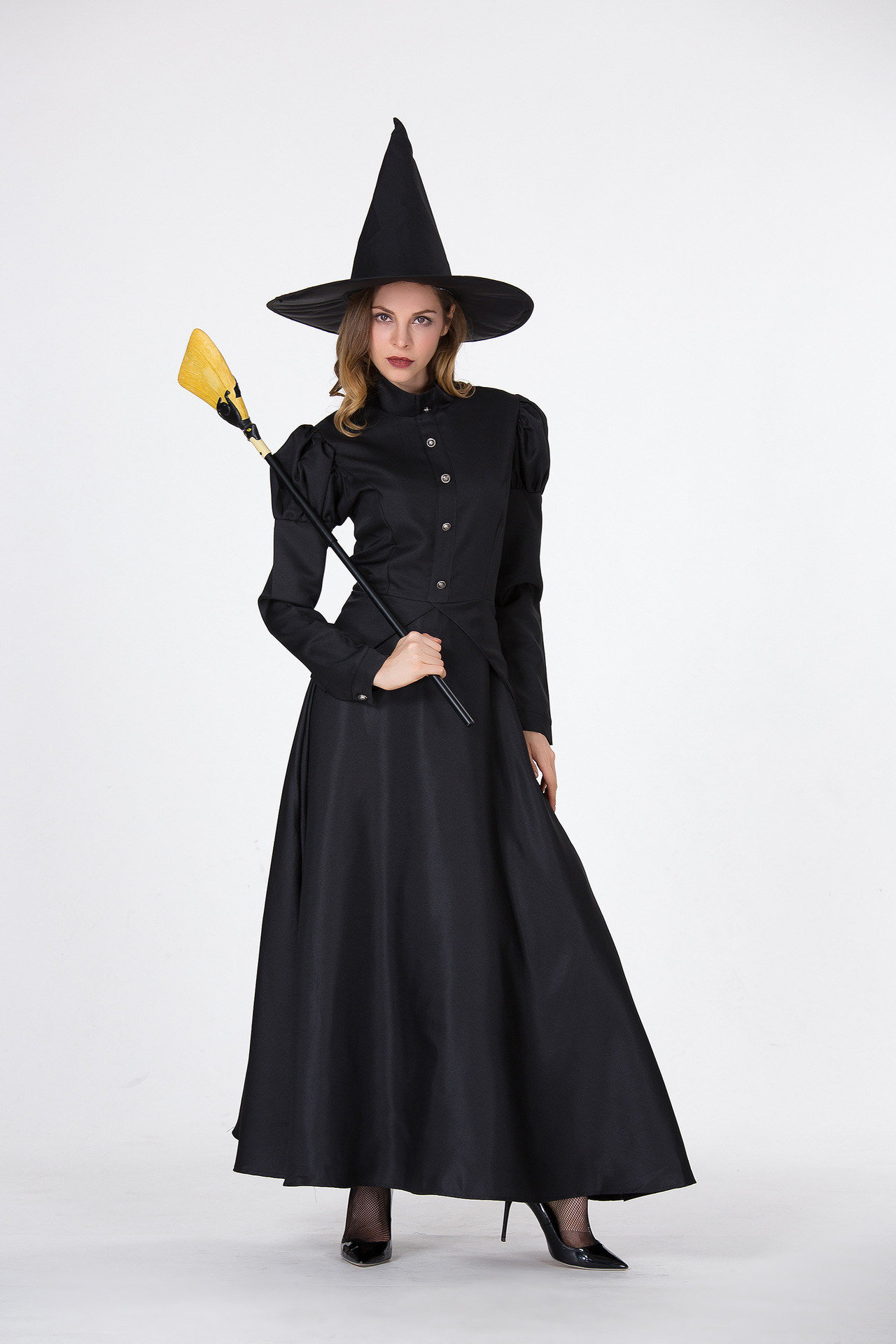 2019万圣节新款cos女巫 巫婆角色扮演服装 游戏制服表演 一件代发