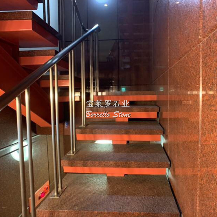 印度红 红色花岗岩台面 印度红别墅石材