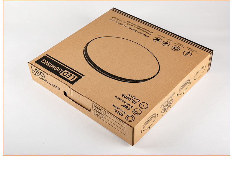 现货批发吸顶灯盒子 三层加厚物流快递纸箱 灯饰礼品包装箱