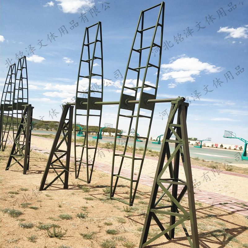 厂家部队训练器材军训器材滚轮浪木体能训练双人旋梯