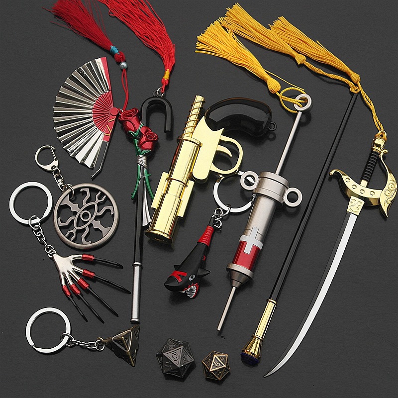 第五人格周边武器杰克拐爪子约瑟夫针筒扇子鲨鱼棒骰子兵器