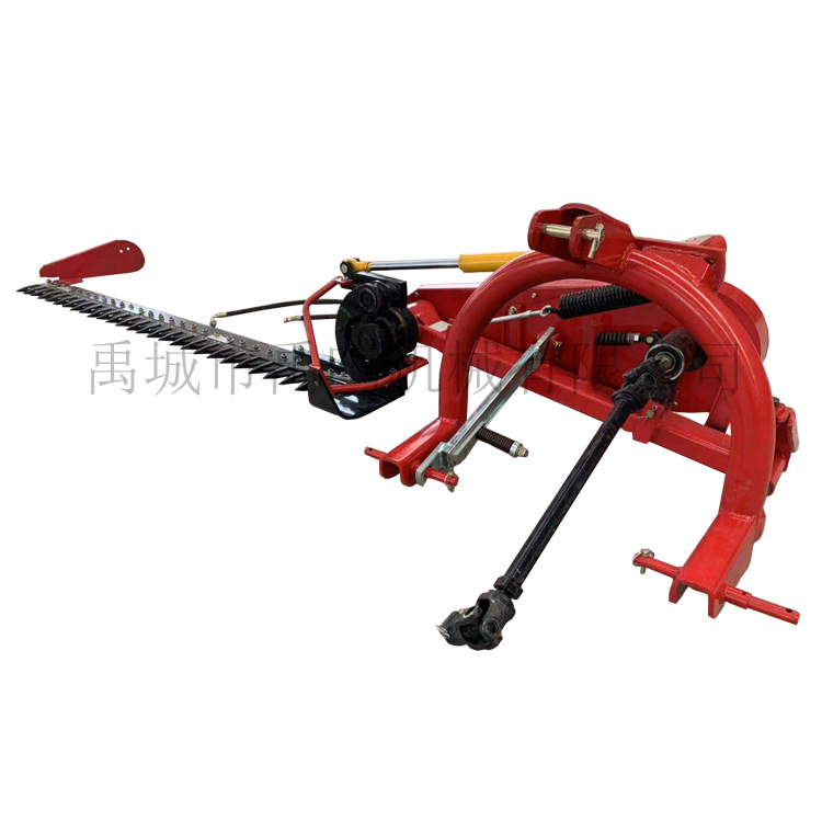 四轮拖拉机后三点悬挂式往复式液压割草机 牧草芦苇苜蓿用打草机