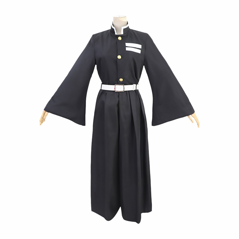 鬼灭之刃鬼杀队队服霞柱时透无一郎cosplay服装套装假发批发现货