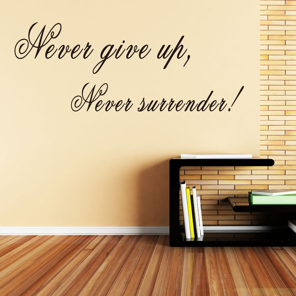 never 英文箴言移除个性时尚创意圣经贴客厅沙发背景定制jzq179