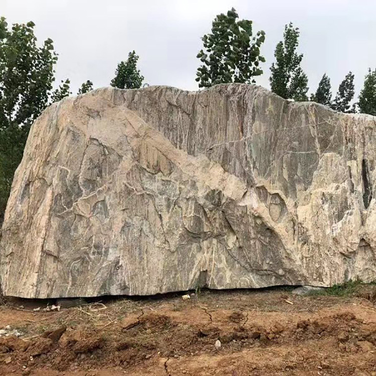 广场大型源润景观石图片 公园10米长风景石刻字价格 商场标志石