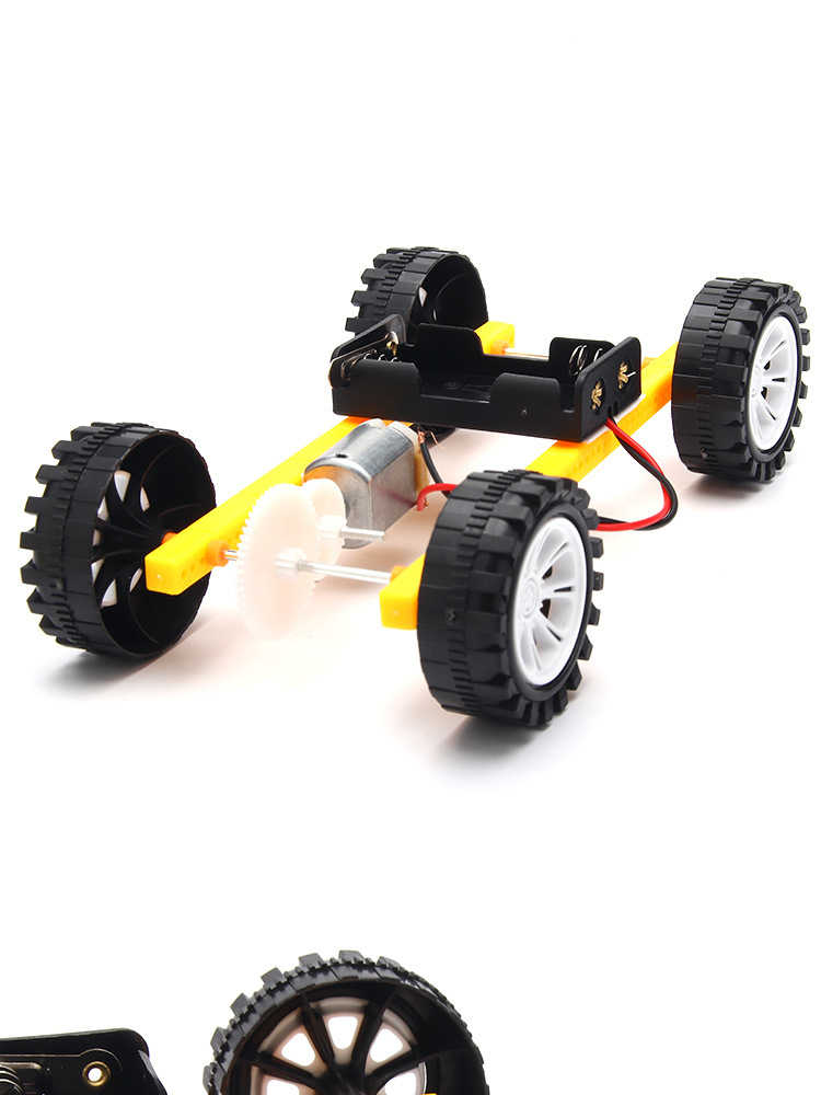 科技小制作发明齿轮传动小车小学生科学实验器材料包科普玩具新品