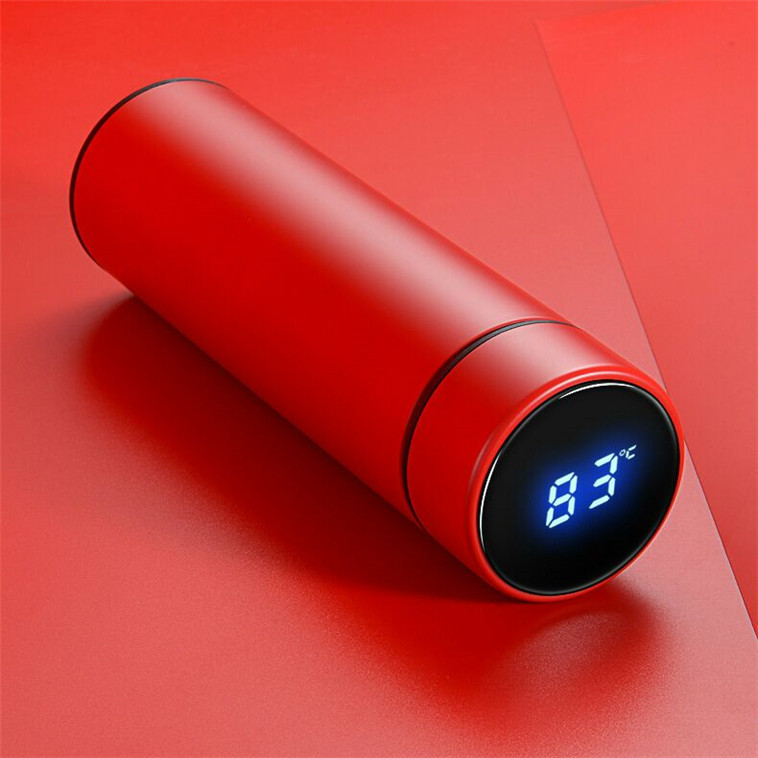 新款智能温度显示保温杯 恒温304不锈钢杯子温度计测温杯商务礼品