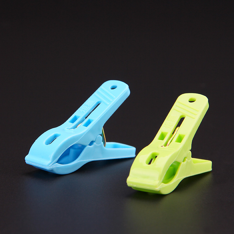 鱼嘴油边夹子加厚pp 边油夹油边专用工具强力无牙平头塑料晒衣夹