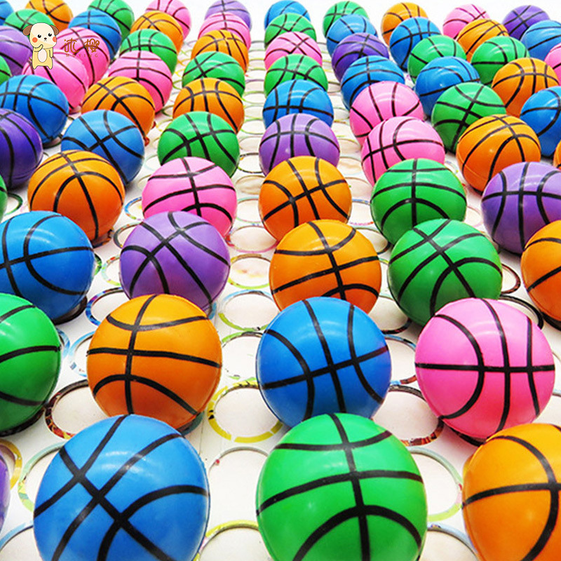 32号混装篮球弹力球 儿童休闲运动扭蛋机专用球 厂家批发