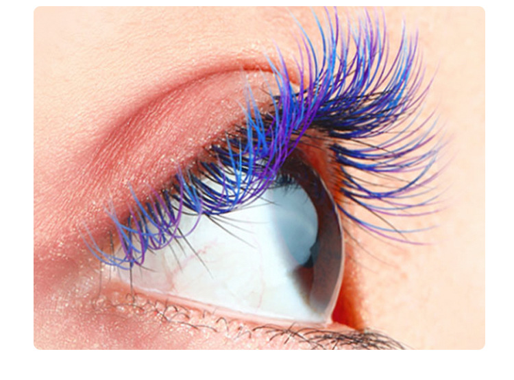 15粗v型扁毛嫁接假睫毛 炫彩双生花大v开花种植睫毛 批发