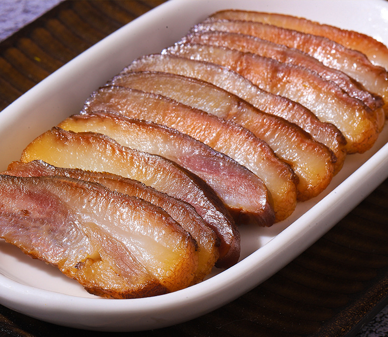 腊猪头皮湖南特产烟熏猪脸肉下酒配菜猪头皮肉酒店特色菜腊猪头皮