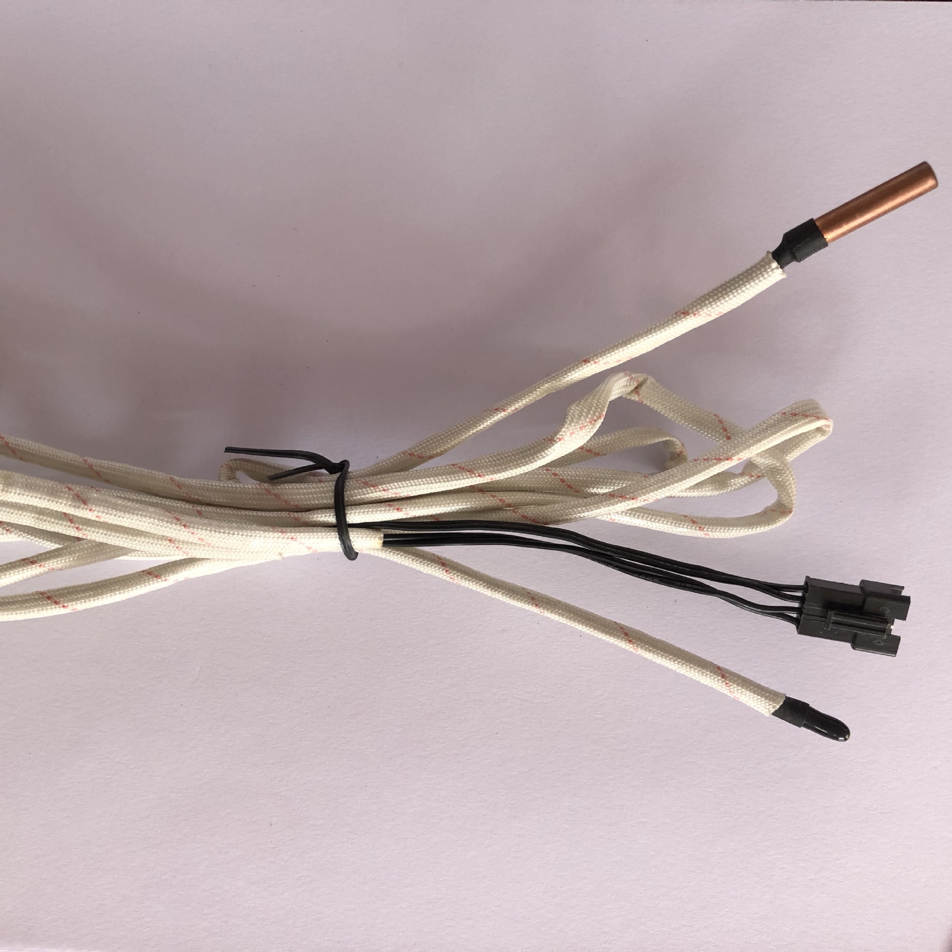 厂家定制 柜机空调温度探头 双10k管温室温 温度传感器组件