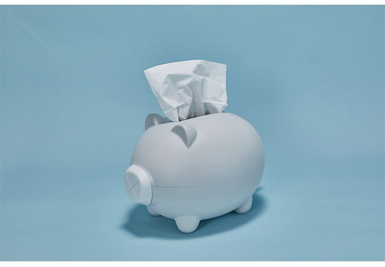 ins风格猪猪纸巾抽萌猪卡通造型抽纸盒纸巾抽创意咖啡厅摆件装饰