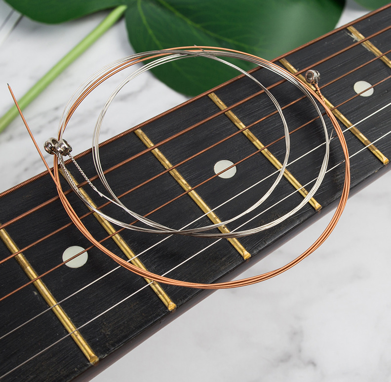 批发民谣琴吉他弦民谣吉他一弦二弦三弦吉他弦散弦木钢丝吉他琴弦