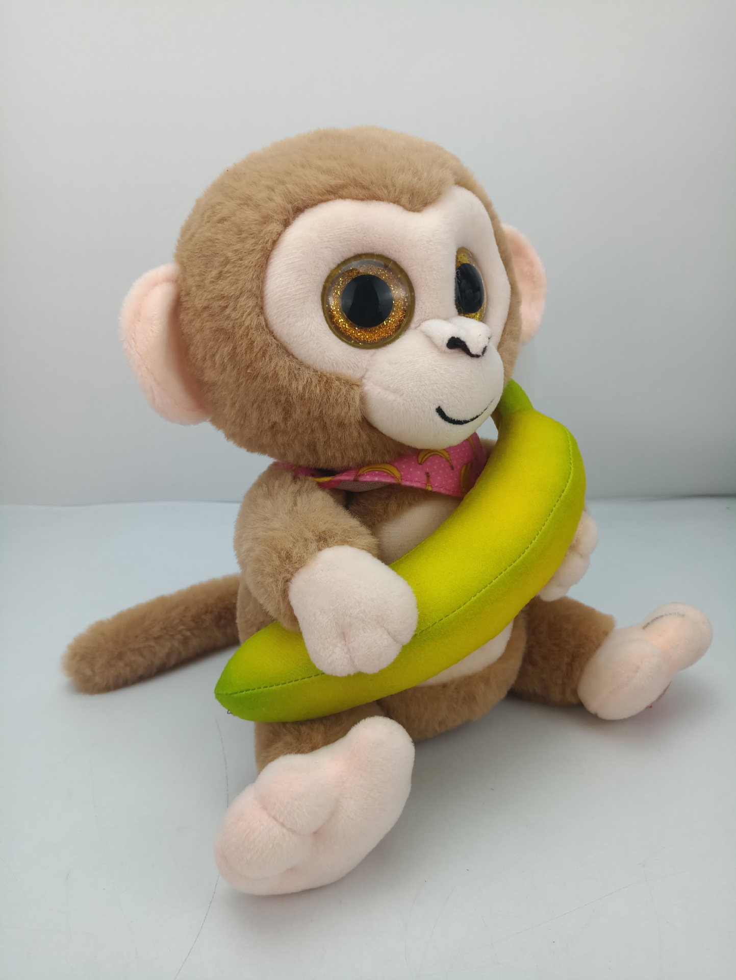 电动毛绒玩具猴子 电动毛绒玩具 抱香蕉猴子 录音学说话摇摆