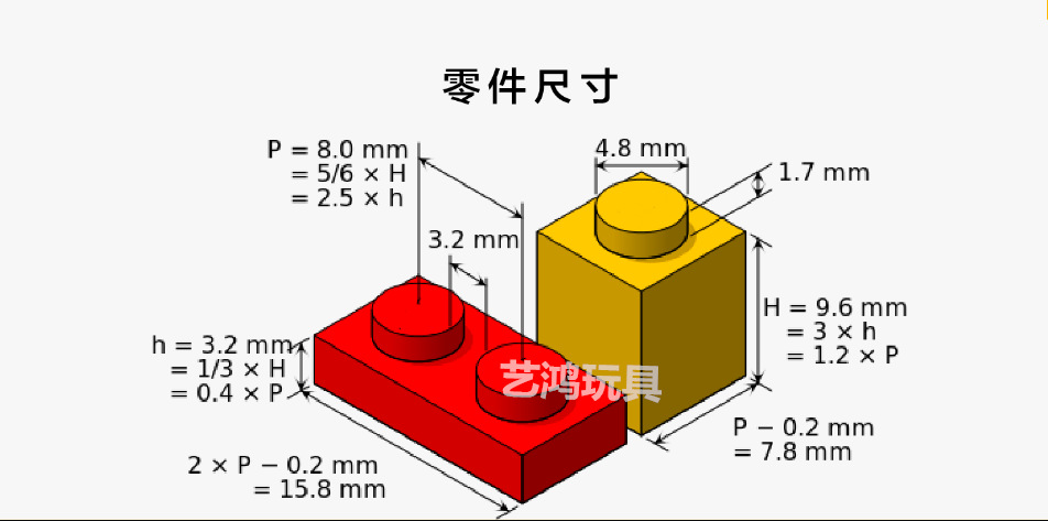 兼容乐高积木小颗粒3004 1*2基础砖moc益智教育diy拼插配件散件