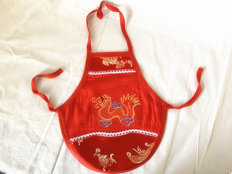 陕北民间工艺品纯手工儿童肚兜围兜十二生肖属相0-3岁满月礼物