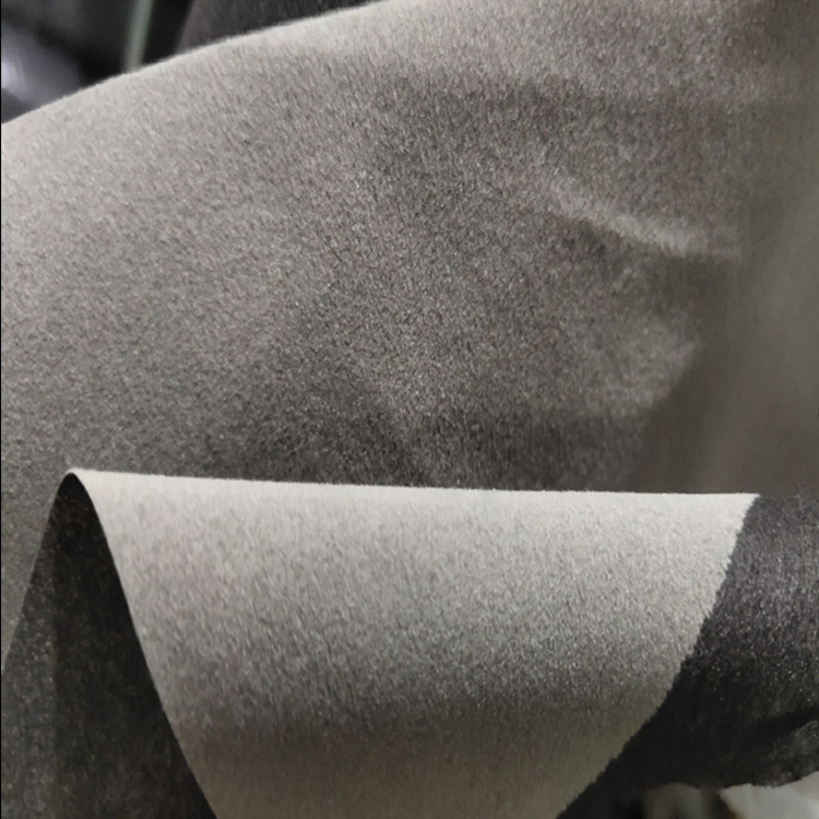 厂家直营灰色植绒布背胶自粘绒布贴不干胶绒纸垫
