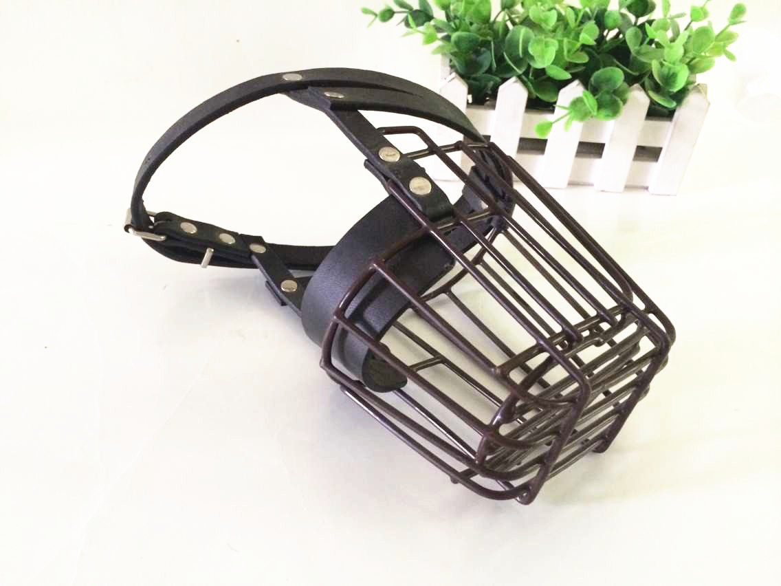 厂地货源中大型犬防咬人吃食狗狗嘴套防护狗狗防撞击狗口笼