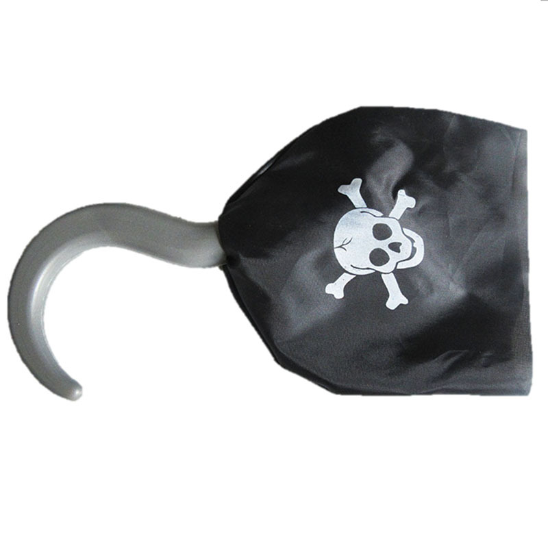 仿真武器装扮道具塑料玩具海盗布手钩 万圣节弯钩配件装饰