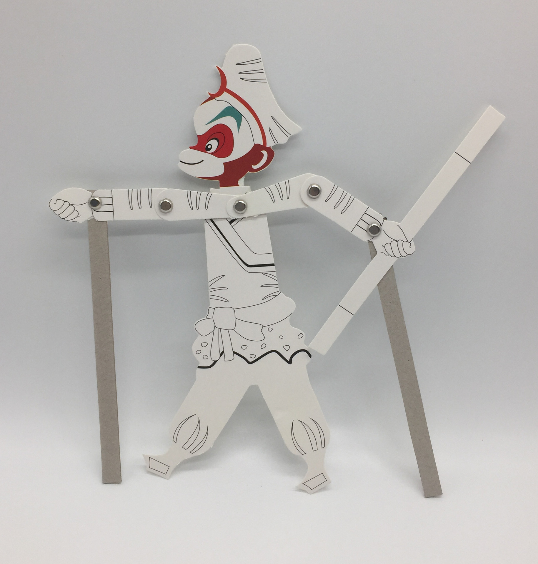 西游记人物皮影戏 手工diy 儿童绘画制作材料包幼儿园美劳批发