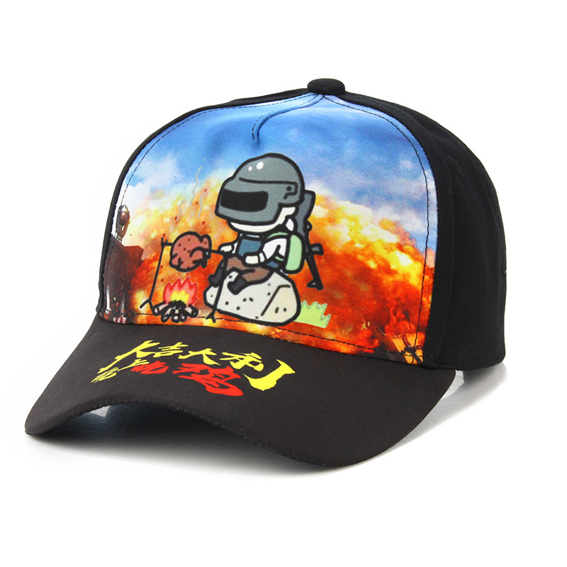 绝地求生遮阳棒球帽吃鸡帽子男女孩春夏季防晒户外鸭舌帽运动儿童