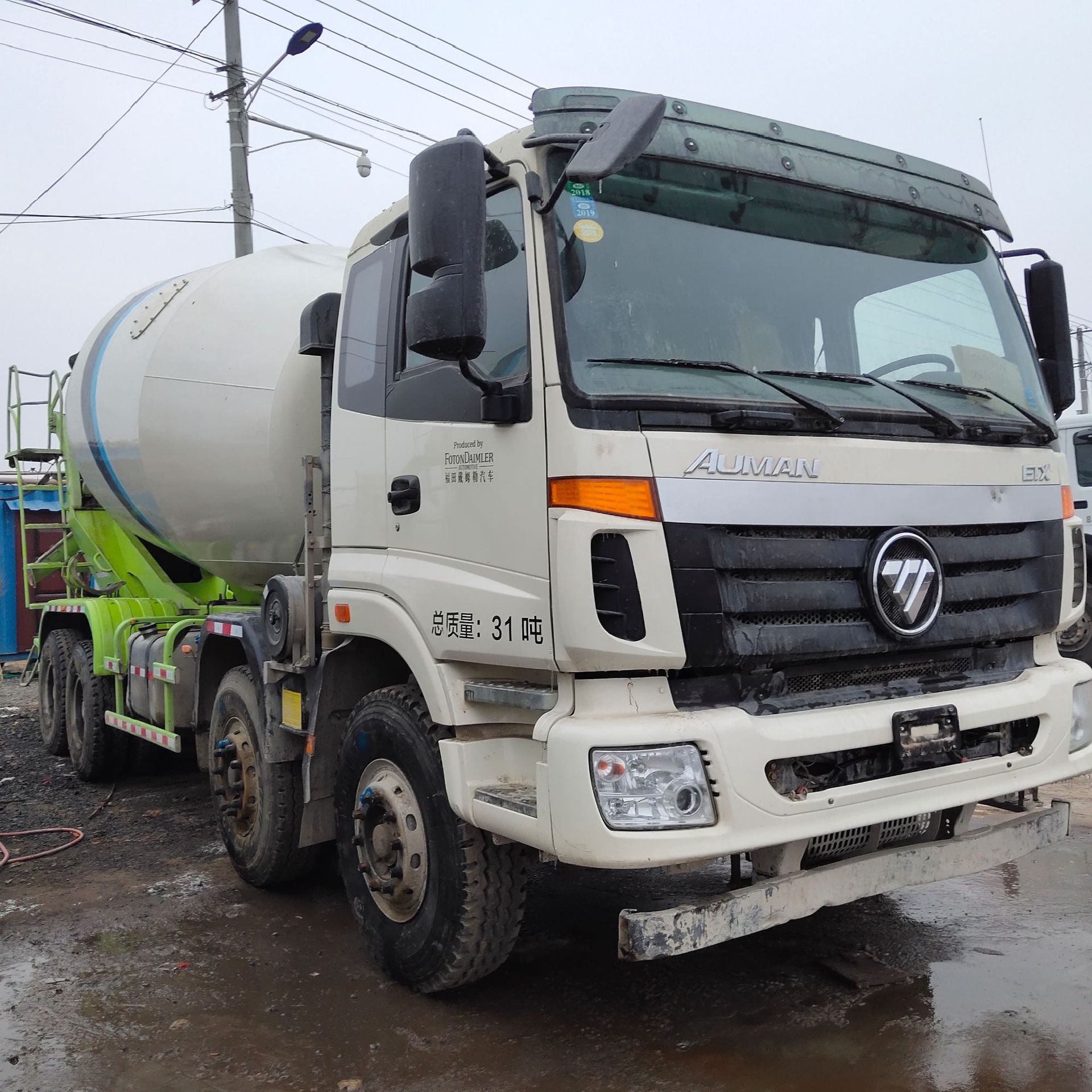 辽宁 出售二手22方欧曼混凝土搅拌车 l9雷萨水泥搅拌车搅拌罐车