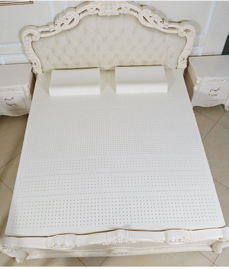 泰国天然乳胶床垫单人宿舍床垫酒店双人床10cm平板床垫榻榻米批发