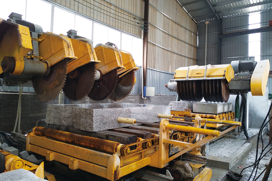 路沿石多片定长机 条石机自动连续生产线 花岗岩大理石材加工机械