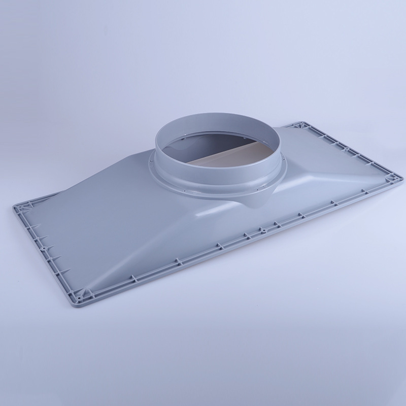 实验室pp集气罩厂家直销定制通风柜吸风工业通风罩白色灰色吸气罩-阿