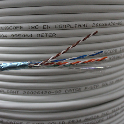 康普网线2194132超五类屏蔽网线ftp无氧铜双绞线电脑线工程线