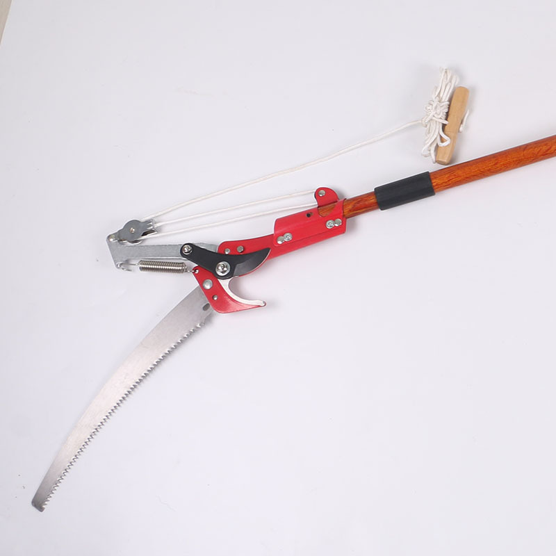 厂家供应高枝剪 双滑轮高空伸缩剪 剪锯两用园林高空修枝剪果树锯