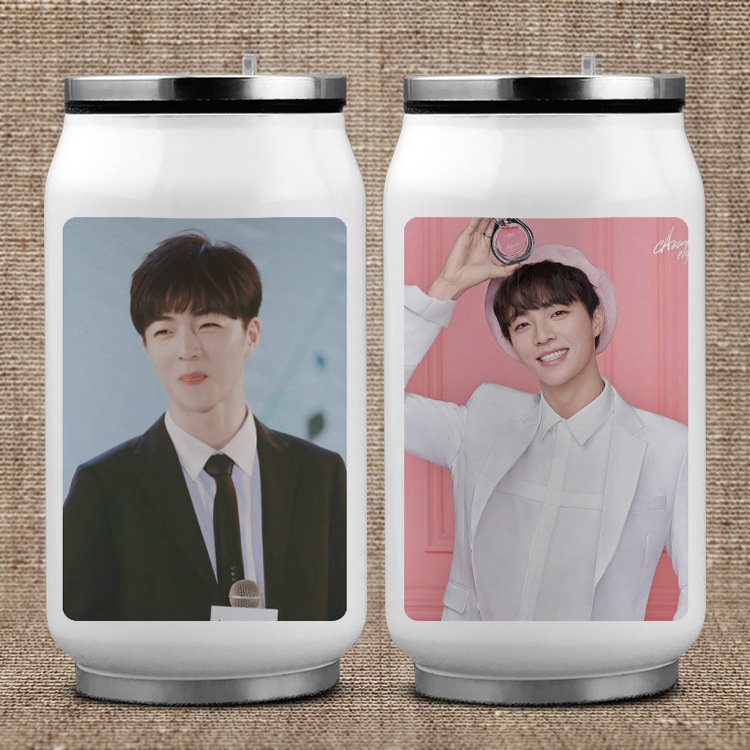 明星不锈钢保温杯 邓伦应援 可来图定制易拉罐杯 一件代发