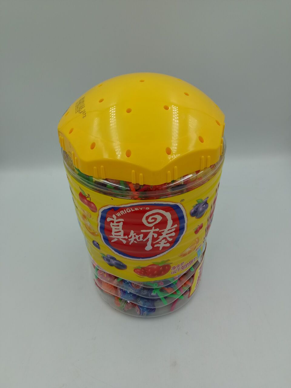 02kg真知棒 什锦水果味棒棒糖 108支装 零食小吃 糖果批发