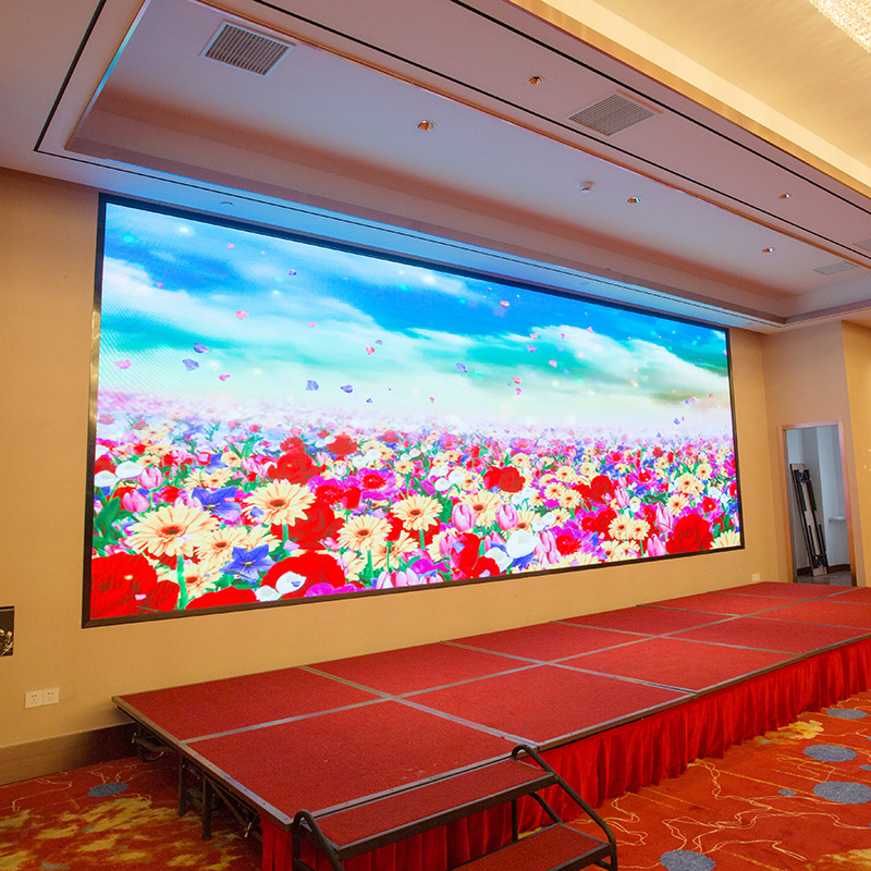室内高清led显示屏 酒店舞台租赁广告大屏幕 p3室内全彩显示屏