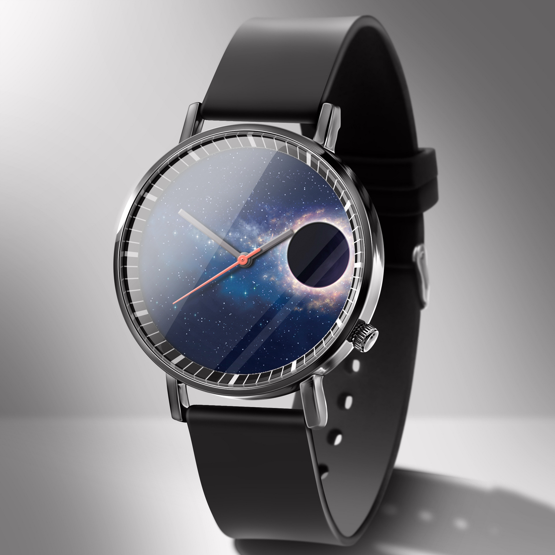 "黑洞"星空学生时尚炫酷潮流休闲手表石英商务腕表