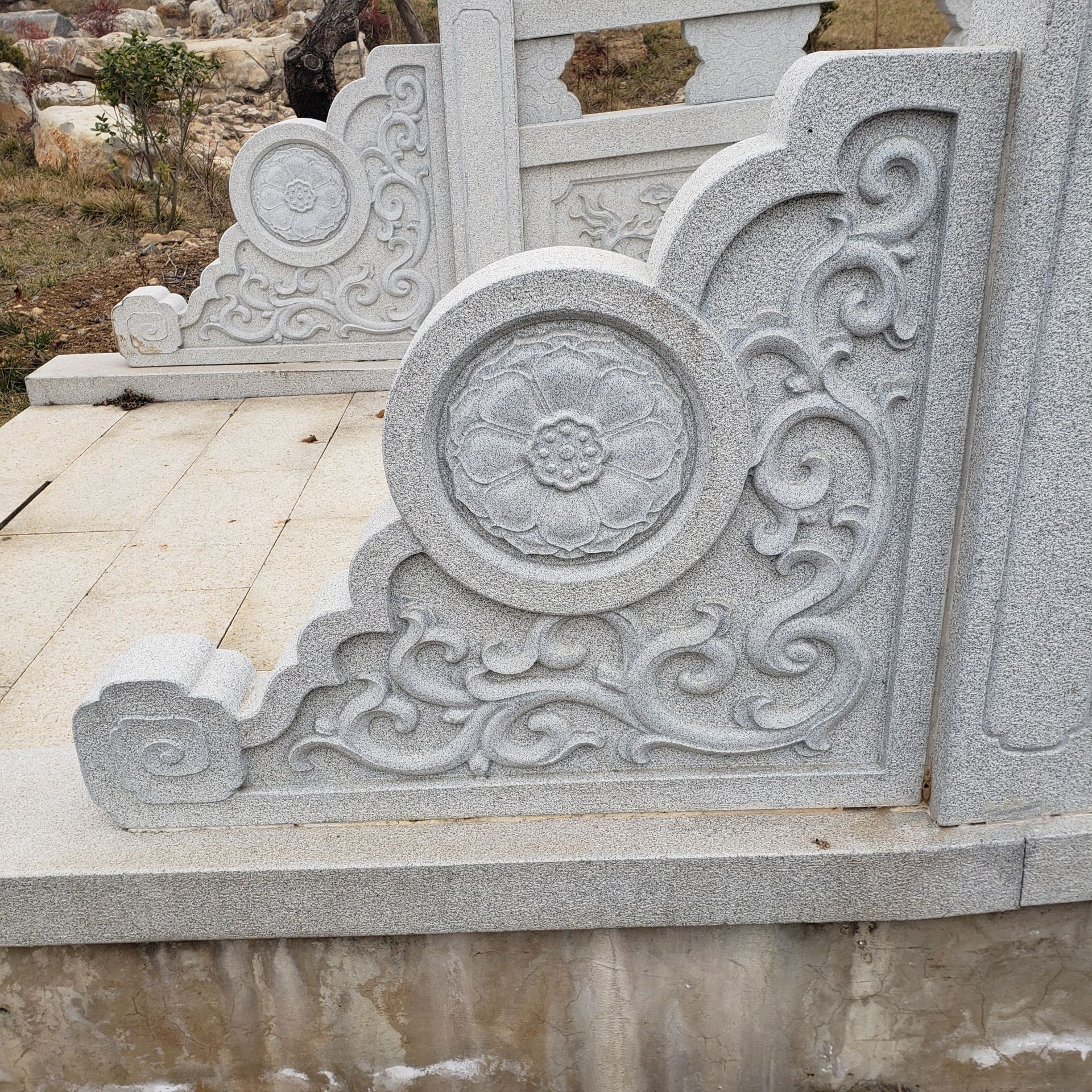 供应石栏杆 河道大桥石栏杆 园林建设青石栏杆栏板