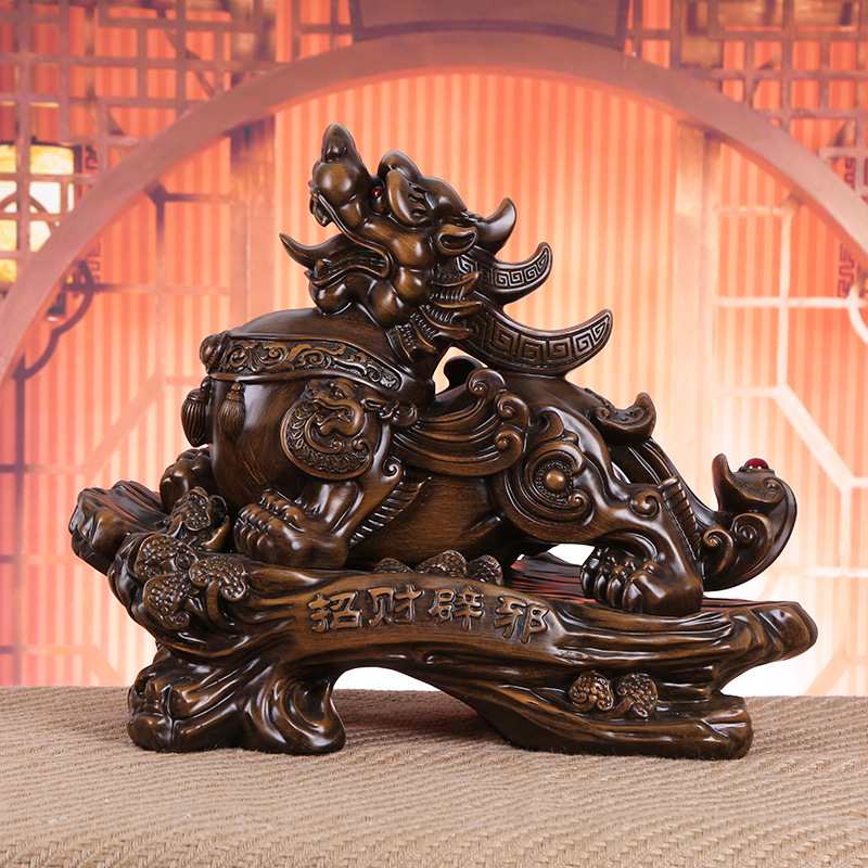 大号创意工艺品招财貔貅摆件办公桌摆设开业礼品乔迁家具装饰品