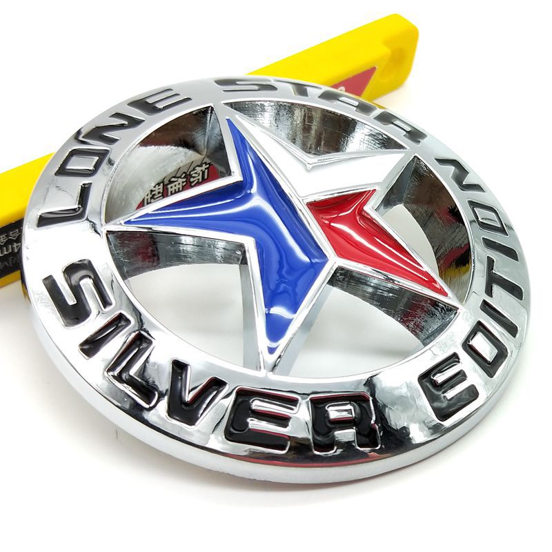 道奇牧马人五角星车标 lone star sliver 改装金属贴标