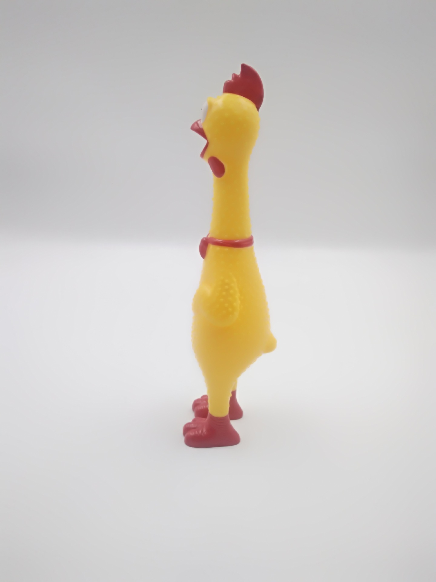 新款手捏发声惨叫鸡玩具 惨叫鸡整人宠物发泄搞笑黄色鸡搪胶玩具