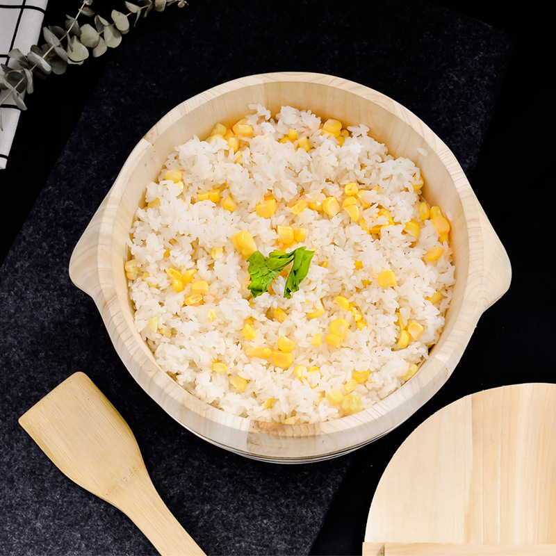 闽富家用厨房整套杉木蒸饭木桶 商用大小蒸米饭桶蒸饭桶 厂家供货